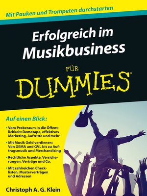 cover image of Erfolgreich im Musikbusiness f&uuml;r Dummies